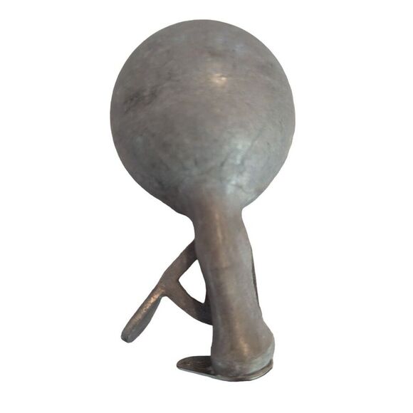 Vintage 1950s Metal Ice Cream Scoop by Peerless 8.75-inch Red Wood Handle Works - Picture 6 of 7